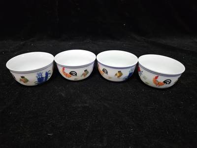 0元起拍勋章 第348期 咸鱼国勋章拍卖专场 4月22日（周三）下午6：00开始 茶碗四个