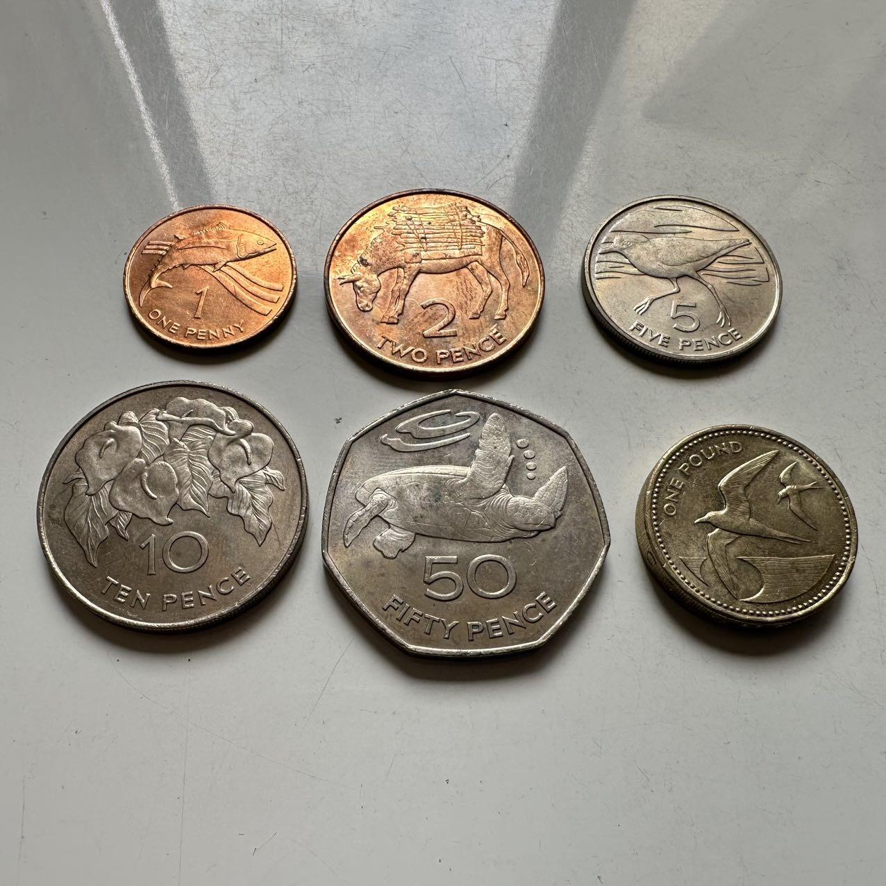 🌹外币初藏🌹🐯2026年第44场   每周二四六晚8️⃣点  世界硬币 圣赫勒拿和阿森松 混版6枚套