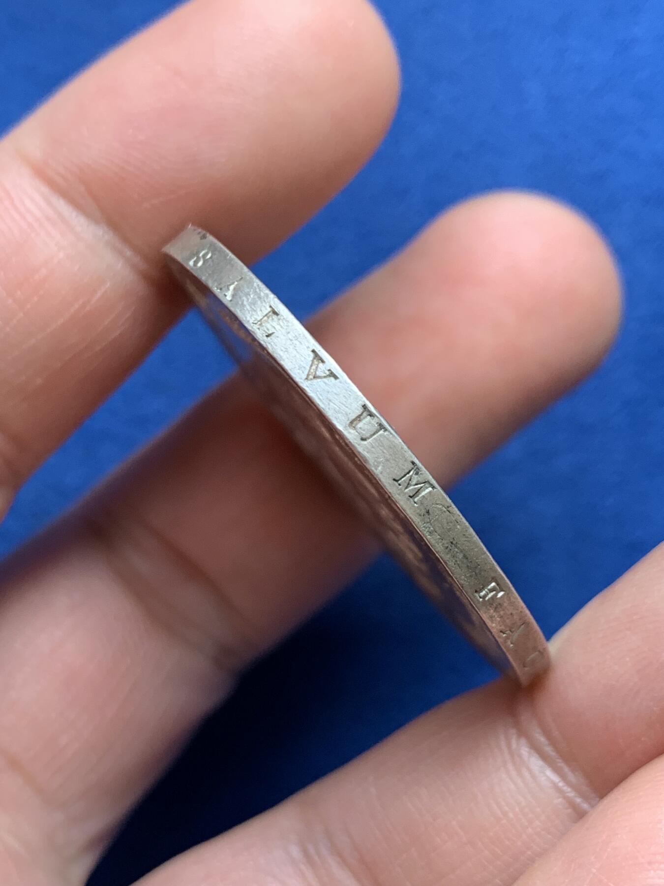 《竞宝斋》第482场 周日，周一 2场连拍 （全场包邮）20级店铺 欢迎送拍 法国1825年W版查理十世5法郎大银币，里尔造币厂