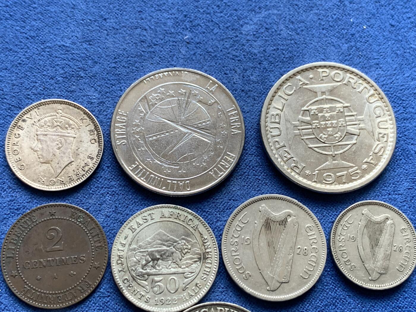 《竞宝斋》第482场 周日，周一 2场连拍 （全场包邮）20级店铺 欢迎送拍 10枚一组 各国铜币和银币，品相都挺不错的，品种和版本自辨