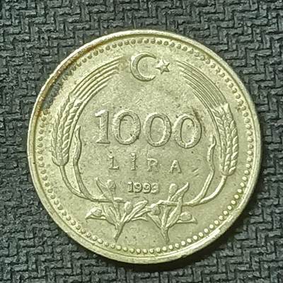 逸泉钱币2026第十九场世界钱币纪念币B2310-2754 - 2602土耳其1993年1000里拉
