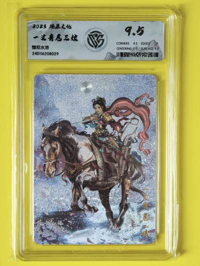 龙虎卡牌-八四场（满200元包邮，无佣金，每周六结拍，欢迎送拍） - 粗闪评级卡 焱卡文化 燎原水浒 巴丁 - 一丈青扈三娘