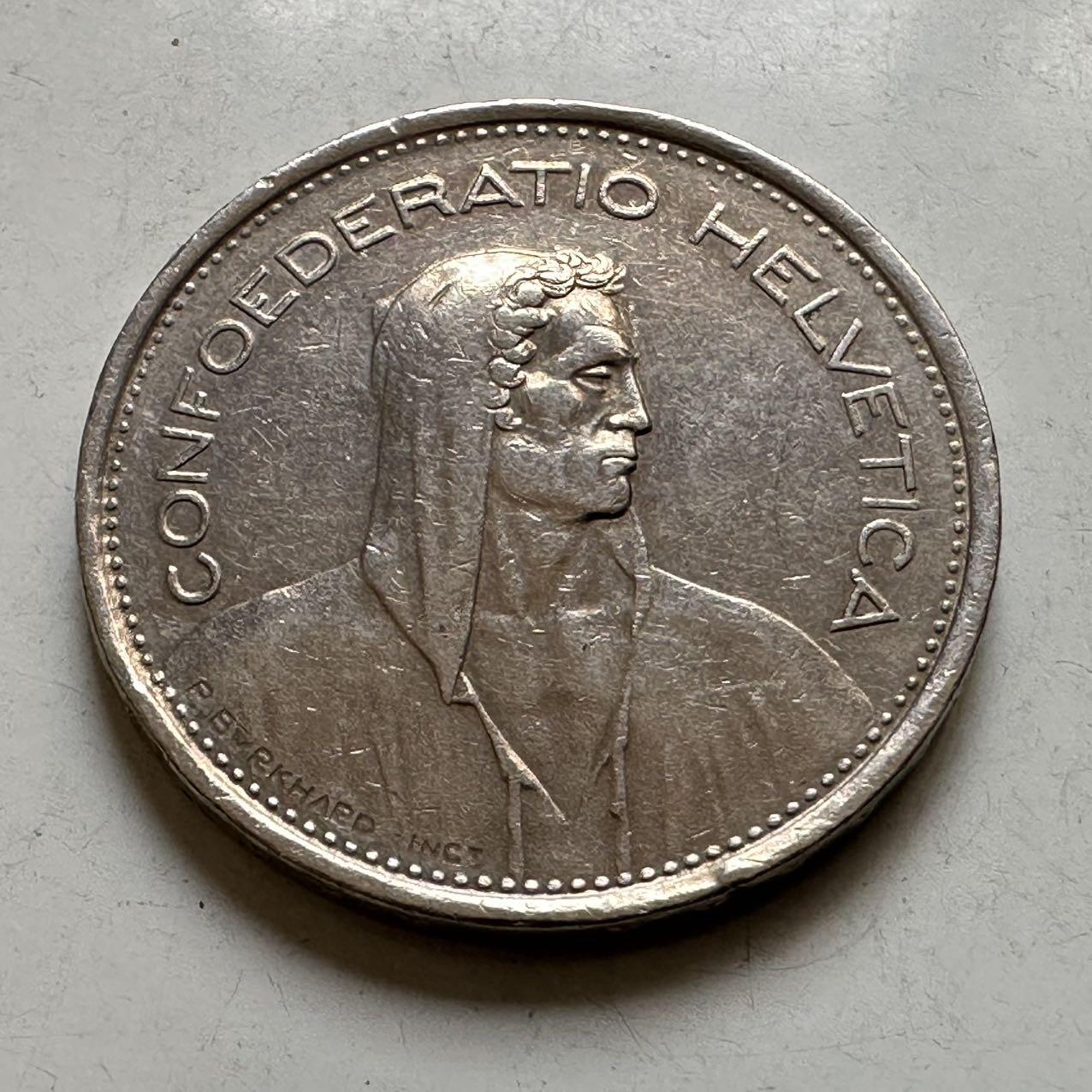 🌹外币初藏🌹🐯2026年第44场   每周二四六晚8️⃣点  世界硬币 瑞士1968年5法郎