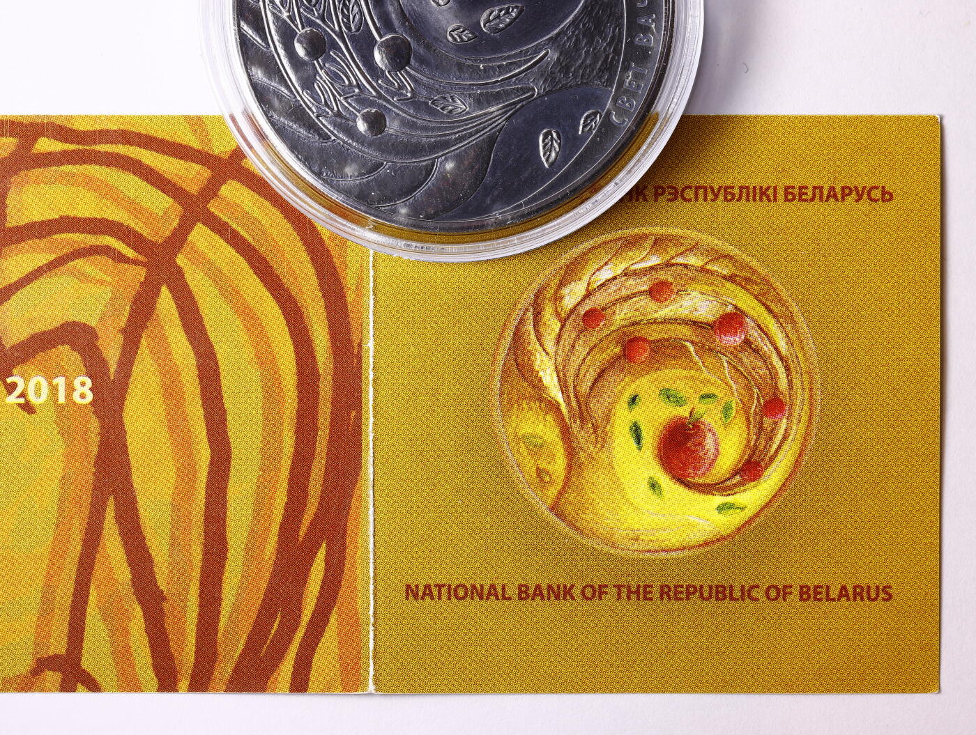 观钱 近现代机制币拍卖No.009（全场顺丰包邮，不区分偏远地区）  2018 年白俄罗斯 “孩子眼中的世界” 20 卢布精制银币 （氧化磨砂工艺，33.62 克925银，含纯银1盎司）白俄罗斯国家银行 “孩子眼中的世界” 年度系列纪念币，设计源自儿童绘画比赛获奖作品。东欧独特审美，极具设计感与艺术感，体现自然与人文的纯粹之美。