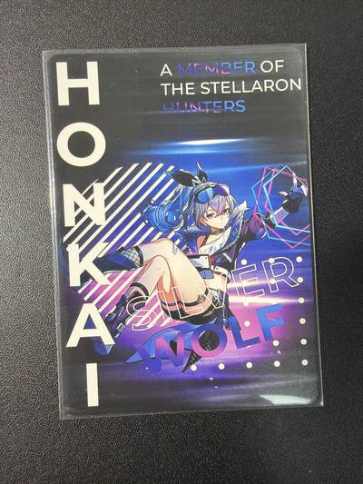 NO.31 好又多金牌大场，期期夯爆，每周必拍！要啥有啥，一站式配齐，方便凑单！（周6晚9点截拍，卖家送拍0抽成！） 崩坏 星穹铁道 银狼  烫金彩闪 烫银圆点镭射 烫红马赛克 3张 （烫金有点起角，不影响观感，介意勿拍）