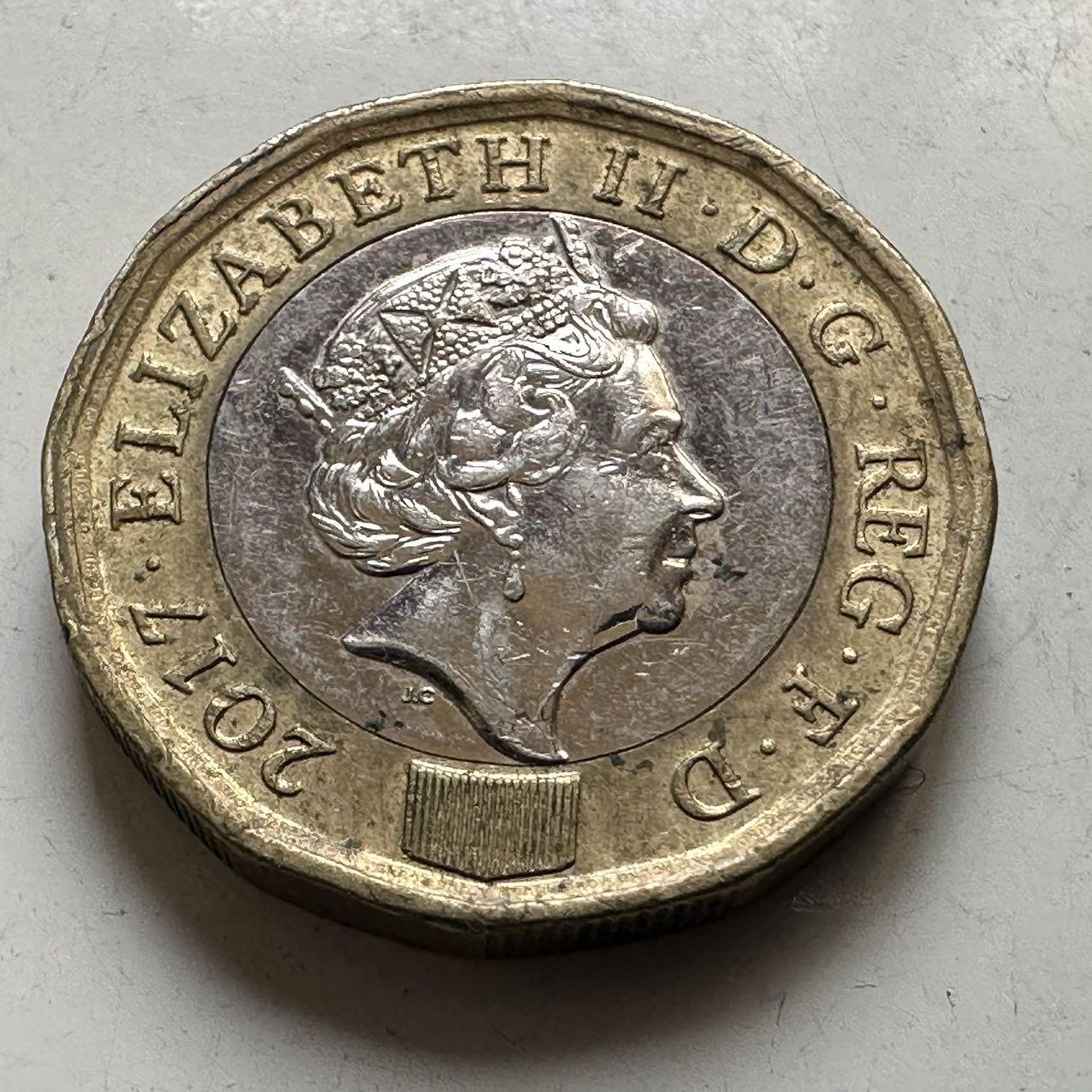 🌹外币初藏🌹🐯2026年第44场   每周二四六晚8️⃣点  世界硬币 英国2017年1英镑