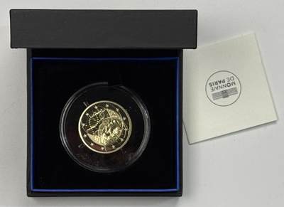 S&S Numismatic世界钱币-拍卖 第126期  法国2020年 医学研究 2欧元双色纪念币 精制 盒证齐全   面值面卡壳太紧无法打开