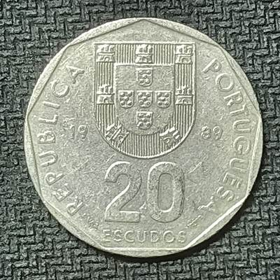 逸泉钱币2026第十九场世界钱币纪念币B2310-2754 2598葡萄牙1989年20埃斯库多