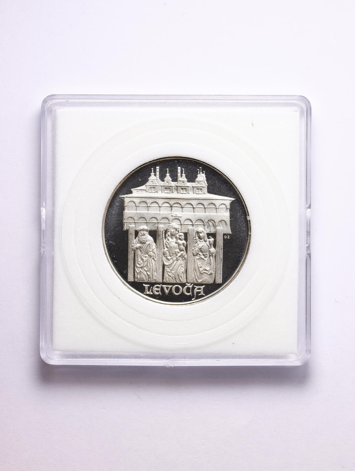 观钱 近现代机制币拍卖No.009（全场顺丰包邮，不区分偏远地区）  1986 年捷克斯洛伐克 “莱沃恰（Levoča）”50 克朗精制银币，罕见历史时期，国名已成历史