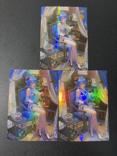 NO.31 好又多金牌大场，期期夯爆，每周必拍！要啥有啥，一站式配齐，方便凑单！（周6晚9点截拍，卖家送拍0抽成！） 原神 甘雨  彩闪 光柱闪 小圆点闪 3张 卡背不一样