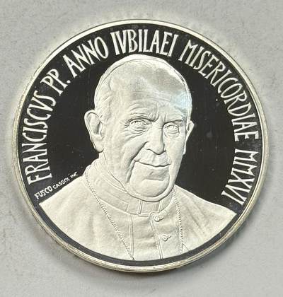 S&S Numismatic世界钱币-拍卖 第126期  梵蒂冈2016年 第49个世界和平日 5欧元精制纪念银币 18克925银  品相如图，裸币