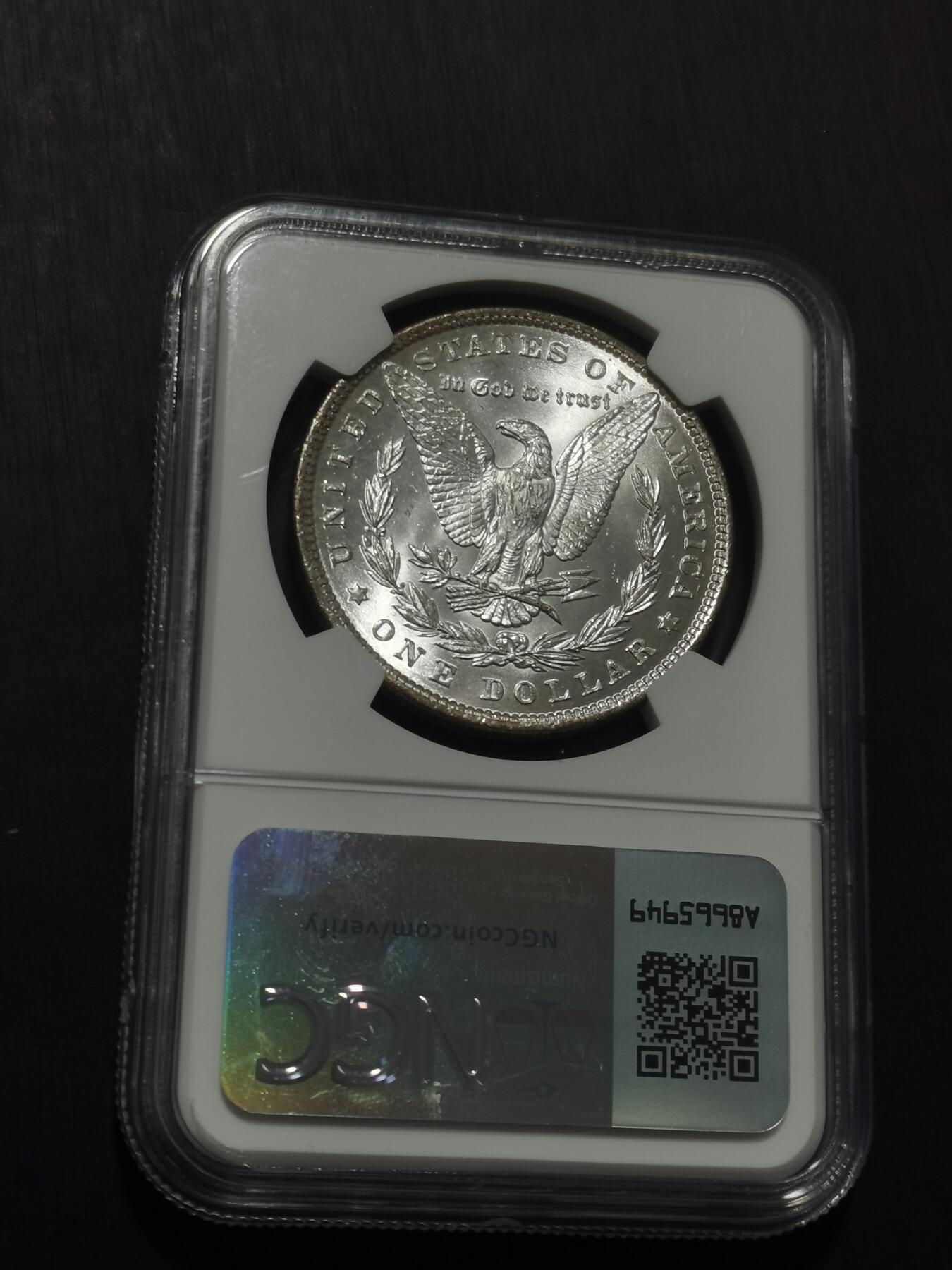 天下钱庄专场欢迎参拍 NGC MS62 1886美国摩根一美元银币