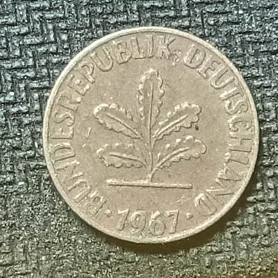 逸泉钱币2026第十九场世界钱币纪念币B2310-2754 2747联邦德国1967年1芬尼