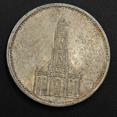 【淘币小摊】实时拍第八百九十六拍   银币套币场    每周一统一发货 德国1934年教堂5马克银币