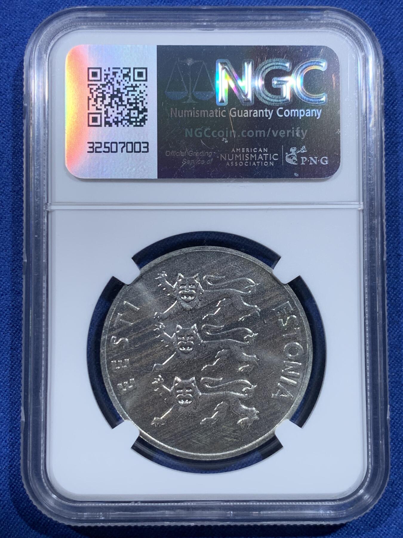 《竞宝斋》第482场 周日，周一 2场连拍 （全场包邮）20级店铺 欢迎送拍 NGC PF67 爱沙尼亚1992年100克朗银币，燕子主题，独立纪念精制币，镜面工艺，状态一流，爱沙尼亚独立后首套流通币系列，少见早期品种