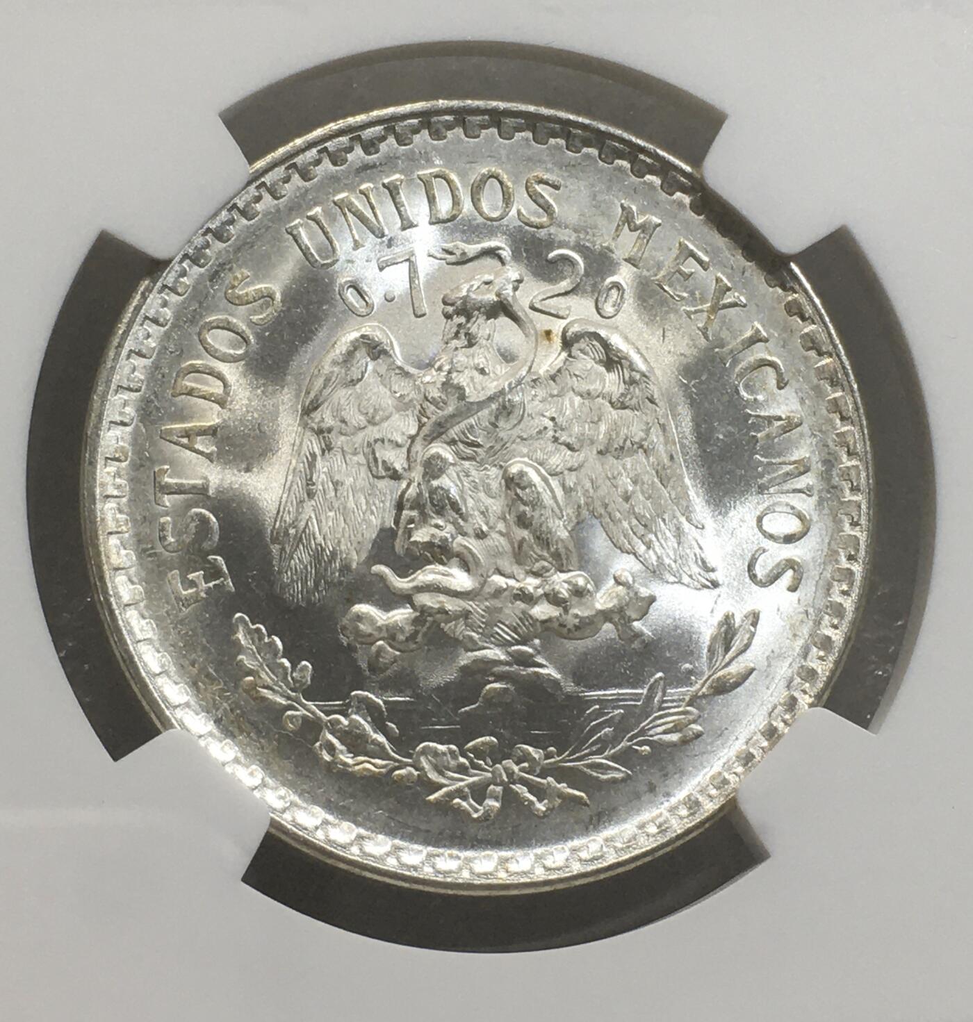 世界钱币专场拍卖 每周二开拍 NGC MS66墨西哥1944年鹰洋一比索银币