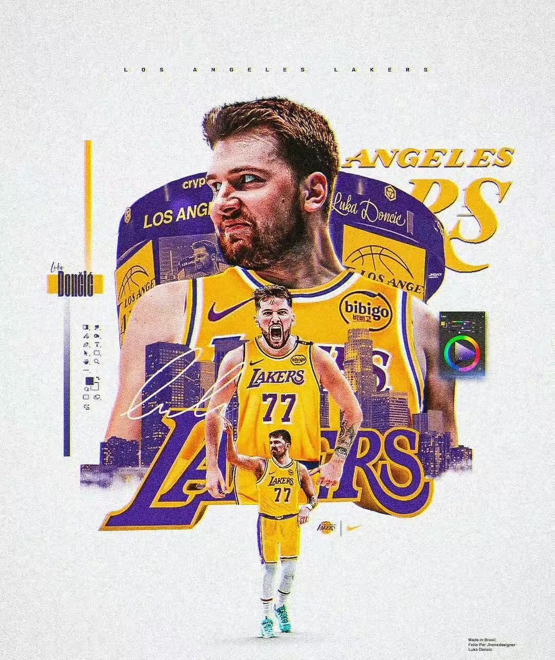 零元拍：东大王加冕得分王，NBA得分王卢卡-东契奇亲签洛杉矶湖人Nike球队限定紫金球衣背书经典Luka Magic，本人尺码，绝对是这个辉煌赛季的不二收藏！