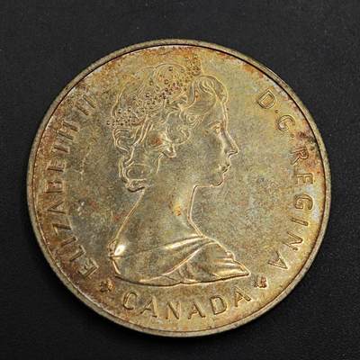 【淘币小摊】实时拍第八百九十六拍   银币套币场    每周一统一发货 加拿大1985年麋鹿一元银币