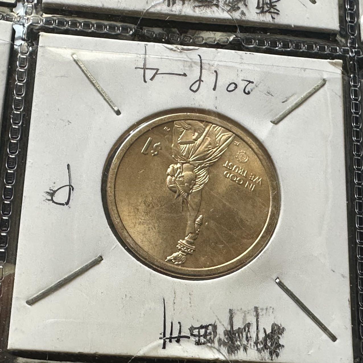 🌹外币初藏🌹🐯2026年第44场   每周二四六晚8️⃣点  世界硬币 美国 2019年 创新者系列新泽西州主题 纪念爱迪生电灯发明的电力创新成就 1元纪念币 P版