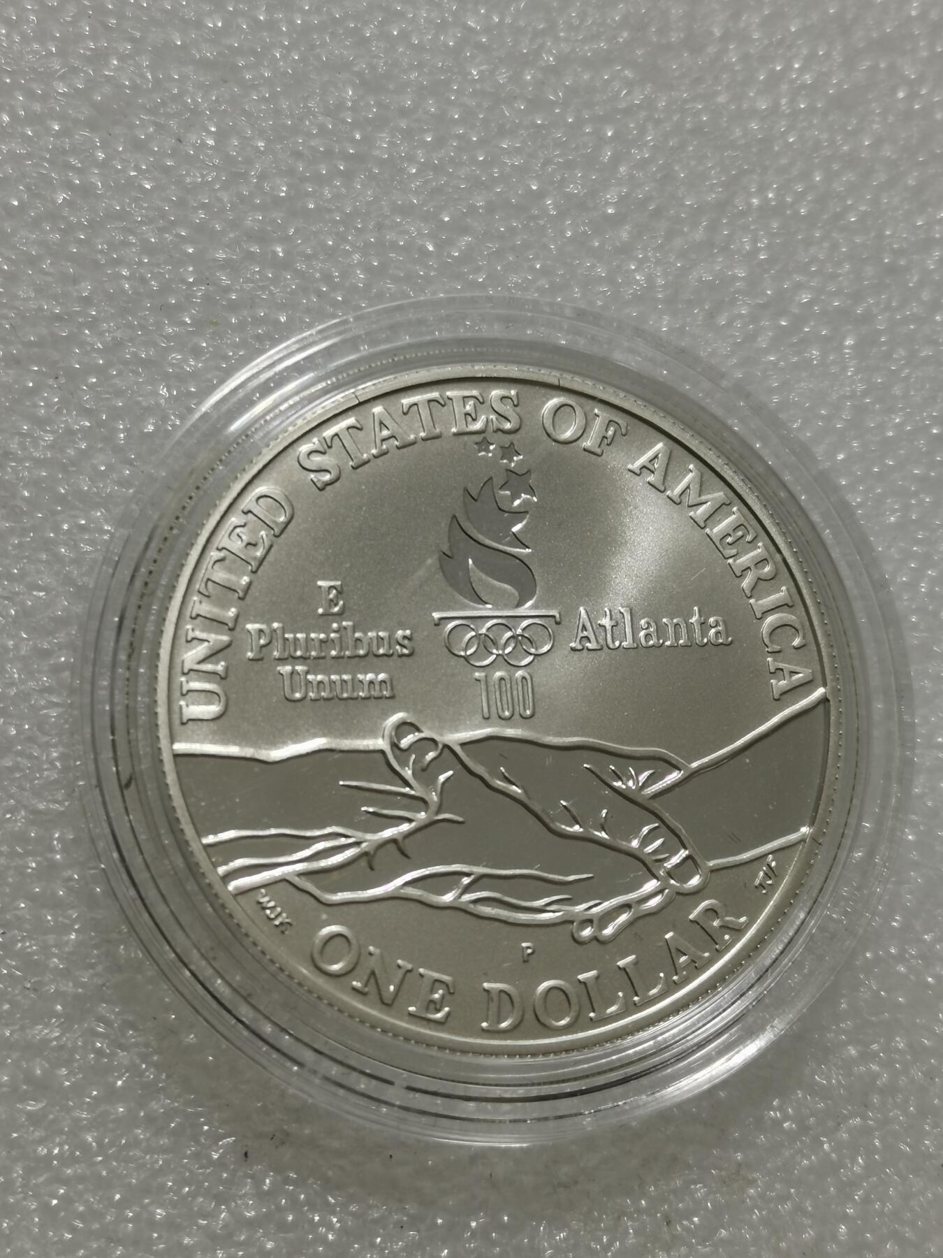 天下钱庄专场欢迎参拍 美国奥运会一美元银币