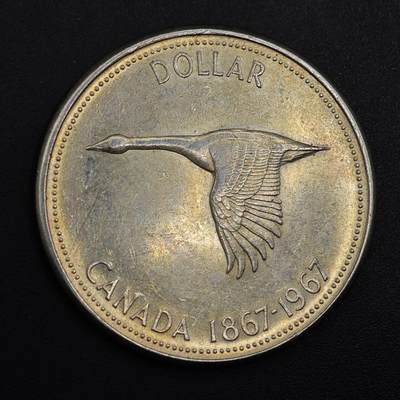 【淘币小摊】实时拍第八百九十六拍   银币套币场    每周一统一发货 加拿大1967年建国百年大雁一元银币