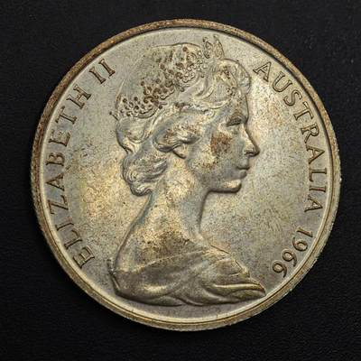 【淘币小摊】实时拍第八百九十六拍   银币套币场    每周一统一发货 澳大利亚1966年50分银币