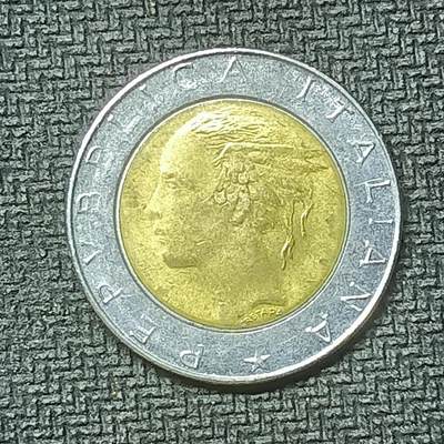 逸泉钱币2026第十九场世界钱币纪念币B2310-2754 2596意大利500里拉双色硬币