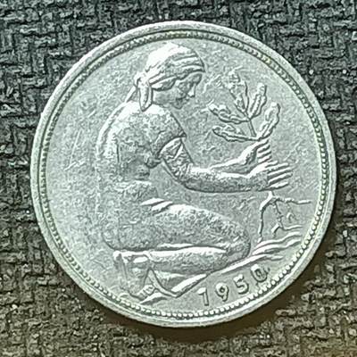 逸泉钱币2026第十九场世界钱币纪念币B2310-2754 2707联邦德国1950年50芬尼