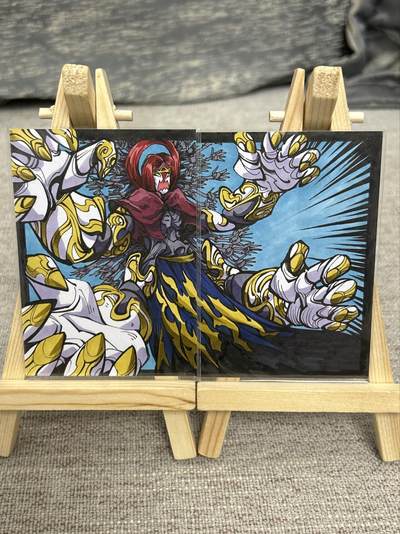 喜灰玩卡拍卖第八期，接拍品0佣金，欢迎送拍，释放现金流，让自己有资金可以购买更多喜欢的卡牌，让别的卡友能淘到更多心仪的卡牌 【手绘】腾讯动漫 诡园录 双拼 手绘卡