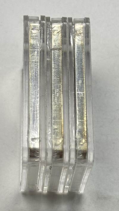 S&S Numismatic世界钱币-拍卖 第126期  库克群岛2012年 卫国战争200周年-战争与和平（列夫托尔斯泰名著）5元彩色精制矩形纪念银币3枚全套 3X1盎司925银 发行量10000枚，芬兰造币厂出品  品相如图，壳子内裂