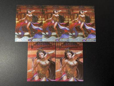 NO.31 好又多金牌大场，期期夯爆，每周必拍！要啥有啥，一站式配齐，方便凑单！（周6晚9点截拍，卖家送拍0抽成！） 新秀卡牌 妲己 三宫+近景对卡 共计5张卡 折光粗闪