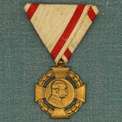 【涛泉堂】第42期（4月26日）勋奖章徽章专场拍卖 奥匈帝国弗朗茨·约瑟夫登基60周年纪念十字奖章