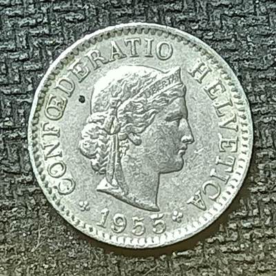 逸泉钱币2026第十九场世界钱币纪念币B2310-2754 2738瑞士1955年5分