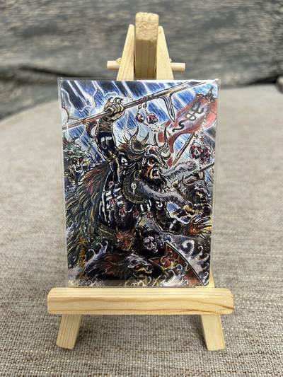 喜灰玩卡拍卖第八期，接拍品0佣金，欢迎送拍，释放现金流，让自己有资金可以购买更多喜欢的卡牌，让别的卡友能淘到更多心仪的卡牌 卡德曼 卡有江湖 联名卡 不二猿老师绘  兵主 蚩尤 折光