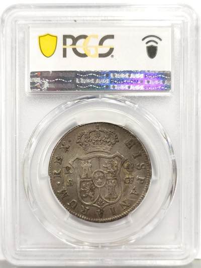 博洋堂“生趣盎然”4月精品专场暨第169期（全场包邮） PCGS XF45 西班牙1779年卡洛斯三世4里亚尔银币，名家旧藏，唯一冠军分！