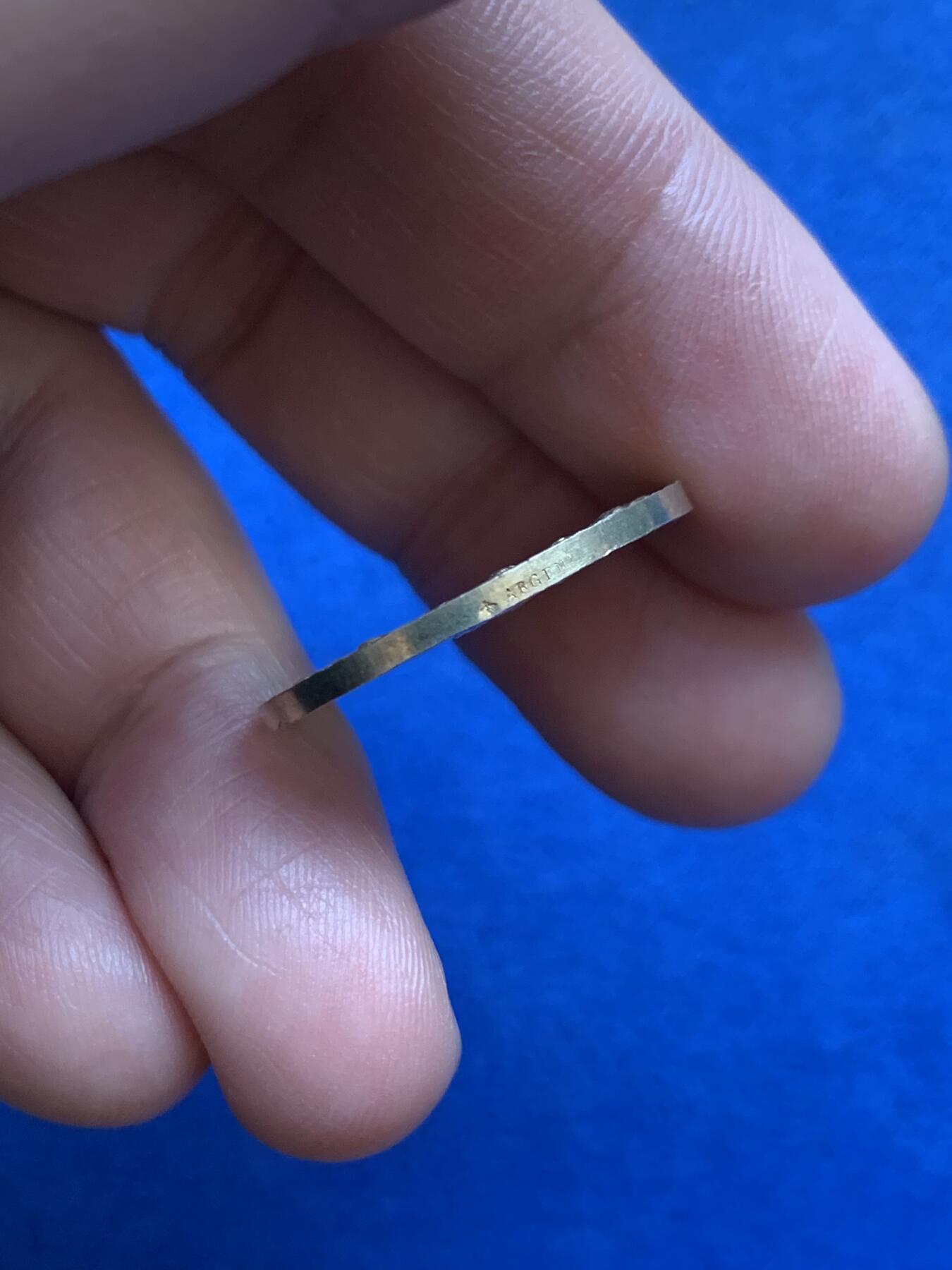 《竞宝斋》第482场 周日，周一 2场连拍 （全场包邮）20级店铺 欢迎送拍 法国1877年结婚镀金纪念银章 23.9mm 4.92克 蜜蜂银标 好品