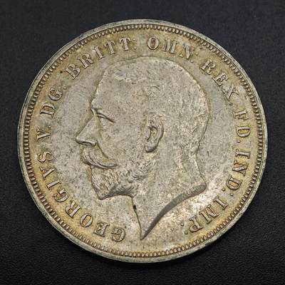 【淘币小摊】实时拍第八百九十六拍   银币套币场    每周一统一发货 英国1935年乔治五世木马剑克朗银币