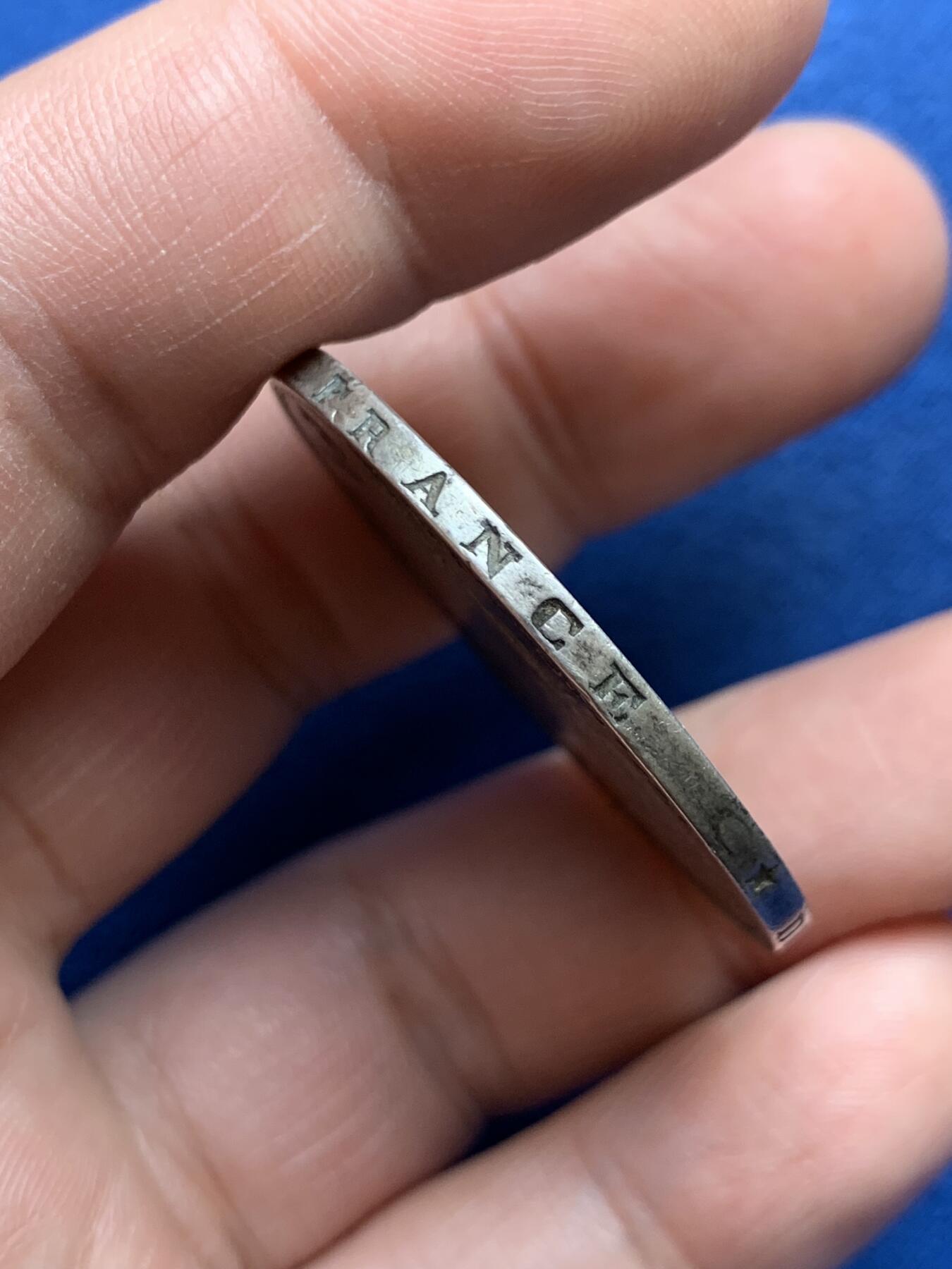 《竞宝斋》第482场 周日，周一 2场连拍 （全场包邮）20级店铺 欢迎送拍 法国1811年T版拿破仑一世5法郎大银币，南特造币厂