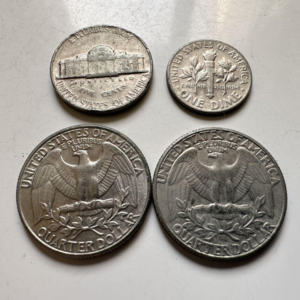 🌹外币初藏🌹🐯2026年第44场   每周二四六晚8️⃣点  世界硬币 美国散币4枚