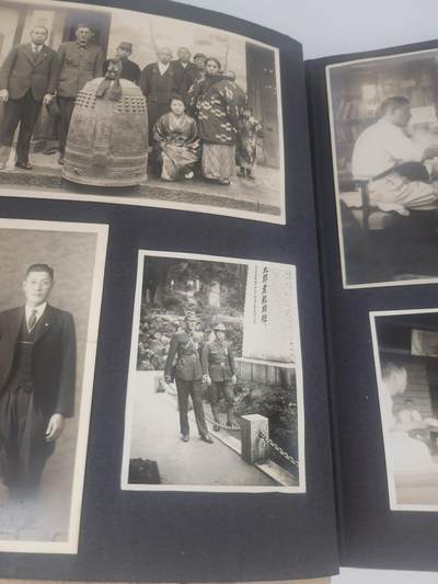 南水社第5次拍卖  战时日本大阪地区 公务人员相册 带工作单位合影+还乡军人合影+参拜明治神宫+在伊势神宫接待香淳良子皇后 