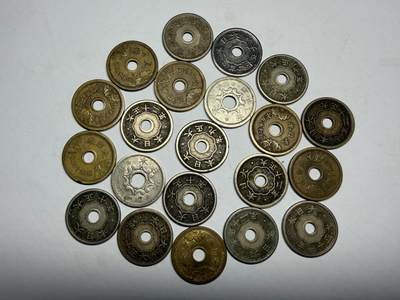 2026年集古藏今外币拍卖第四期-第3场—（总第323拍），可以寄存60天，满160元包邮。 中孔五钱21枚