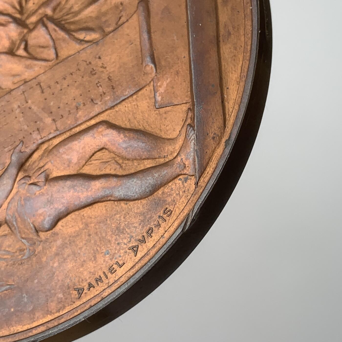 掌中浮雕-藏着的欧洲第059场 法国巴黎圣约瑟夫教堂大铜章，75mm，丰饶角边铭