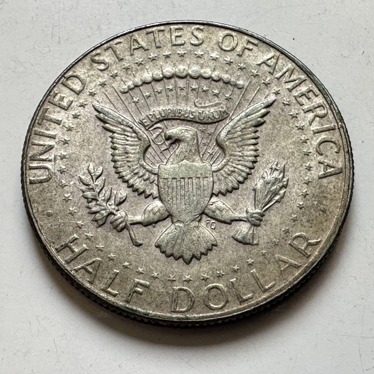 🌹外币初藏🌹🐯2026年第44场   每周二四六晚8️⃣点  世界硬币 美国 1969年 肯尼迪 1/2美元银币 11.5克-30.6毫米-40%银