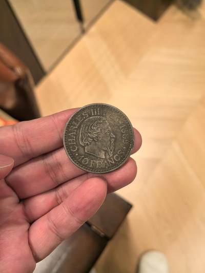 欧洲银章、铜章，大优惠起拍价都是银价计算 1966年摩纳哥10法郎银币，查尔斯三世，品相一流！银质大币，25克起拍价格小于银价