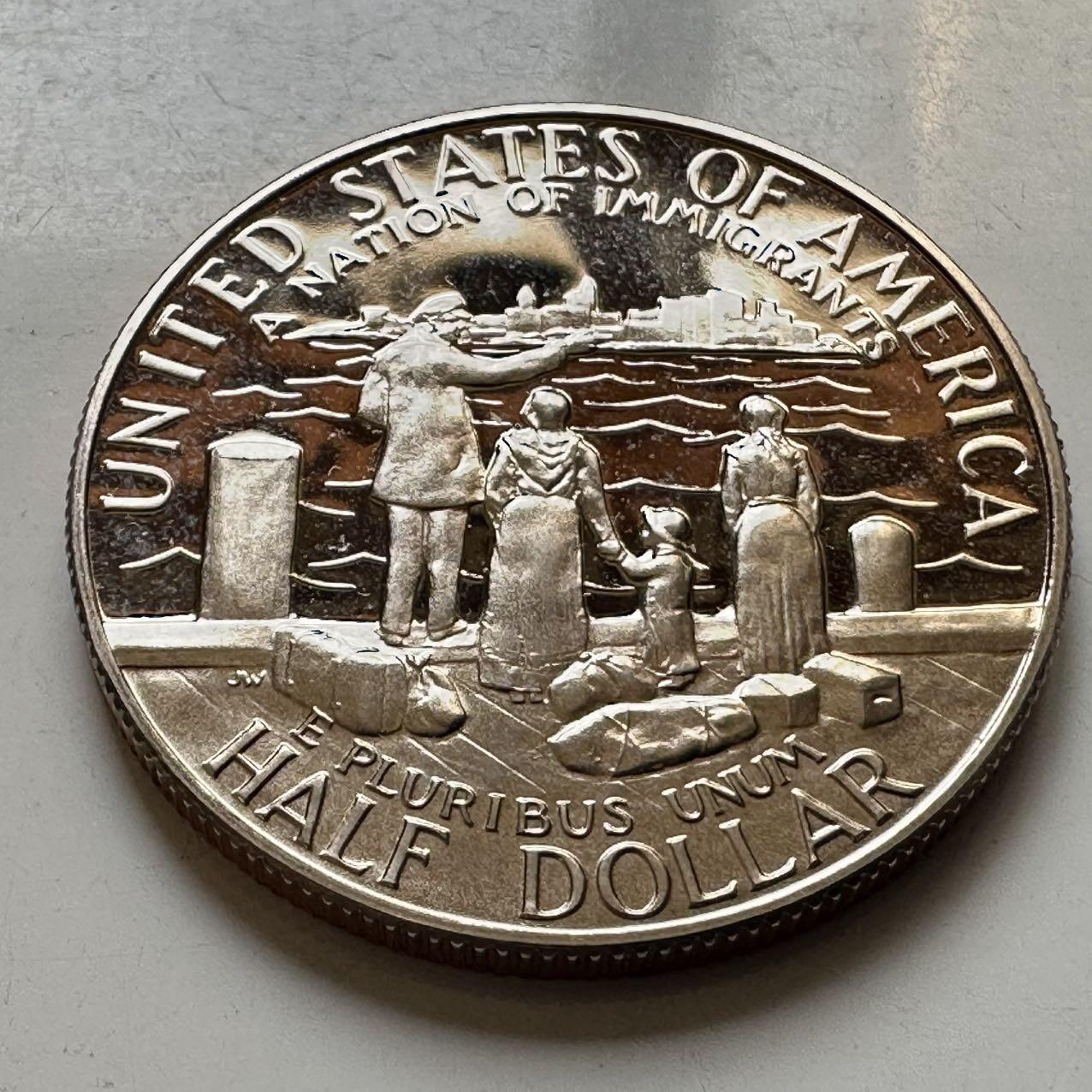 🌹外币初藏🌹🐯2026年第44场   每周二四六晚8️⃣点  世界硬币 美国 1986年 自由女神百年 1/2美元纪念币 精制币