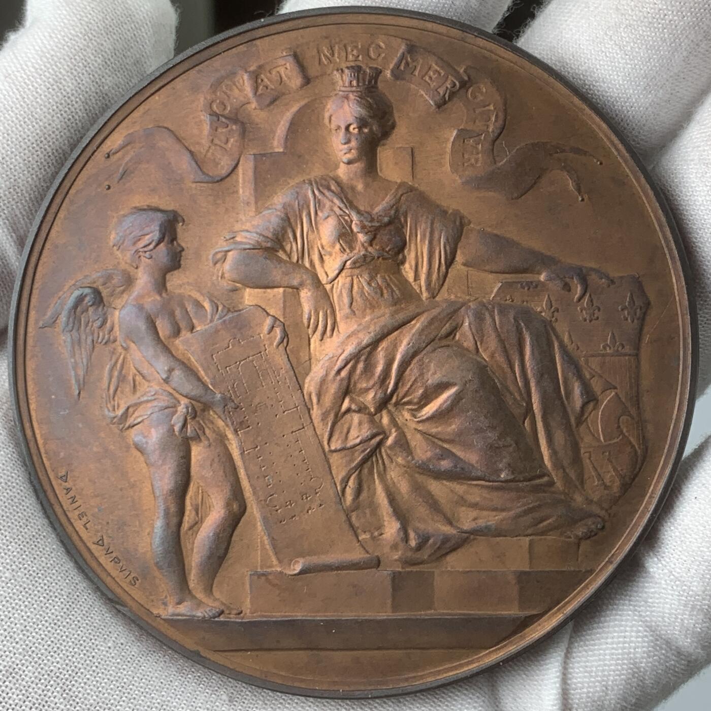 掌中浮雕-藏着的欧洲第059场 法国巴黎圣约瑟夫教堂大铜章，75mm，丰饶角边铭