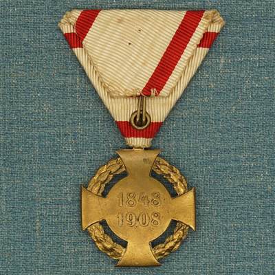 【涛泉堂】第42期（4月26日）勋奖章徽章专场拍卖 奥匈帝国弗朗茨·约瑟夫登基60周年纪念十字奖章