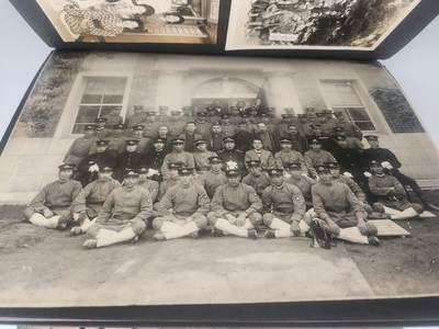 南水社第5次拍卖  战时日本大阪地区 公务人员相册 带工作单位合影+还乡军人合影+参拜明治神宫+在伊势神宫接待香淳良子皇后 