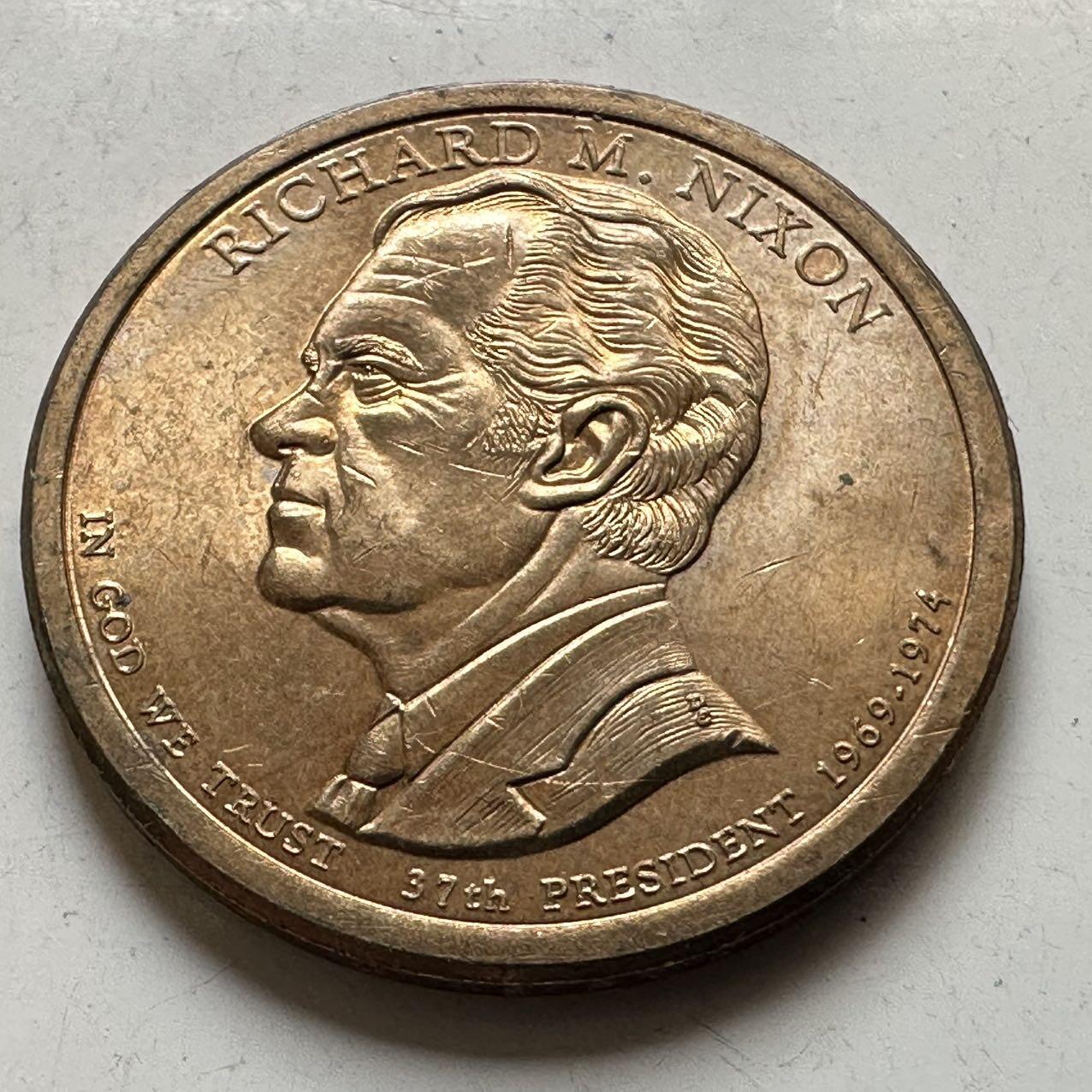 🌹外币初藏🌹🐯2026年第44场   每周二四六晚8️⃣点  世界硬币 美国 2016年 理查德·尼克松 1美元 