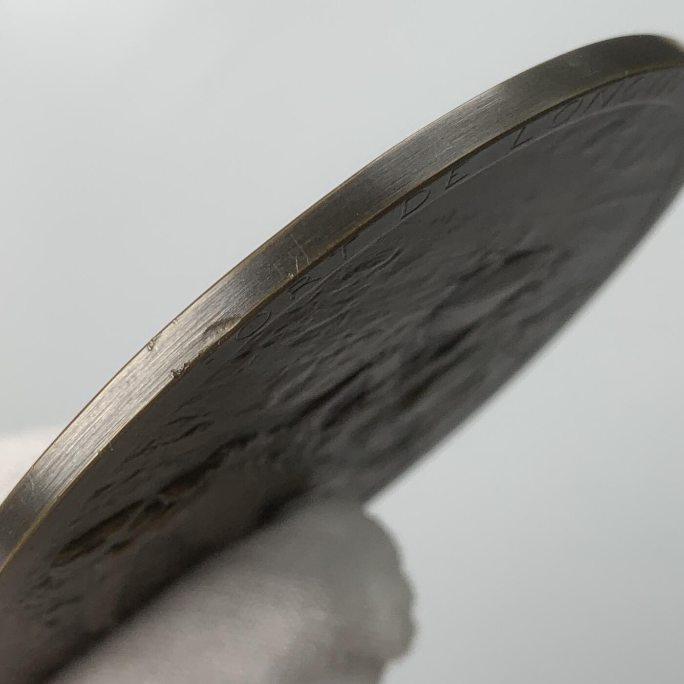 掌中浮雕-藏着的欧洲第059场 1914年比利时列日要塞防御战纪念铜章，70mm